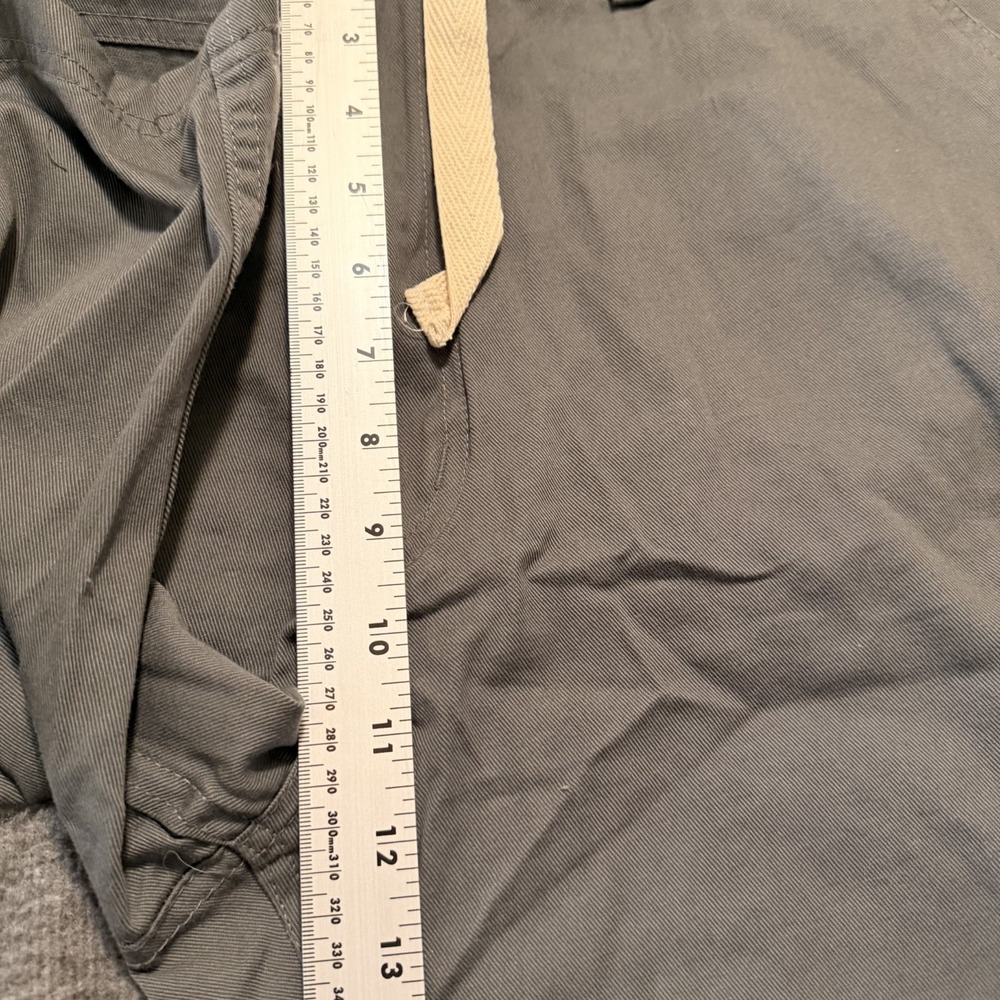 Stanley Mens 40 Green Cotton Twill Cargo Work Shorts Utility Rugged Pockets FLAW - Picture 6 of 12